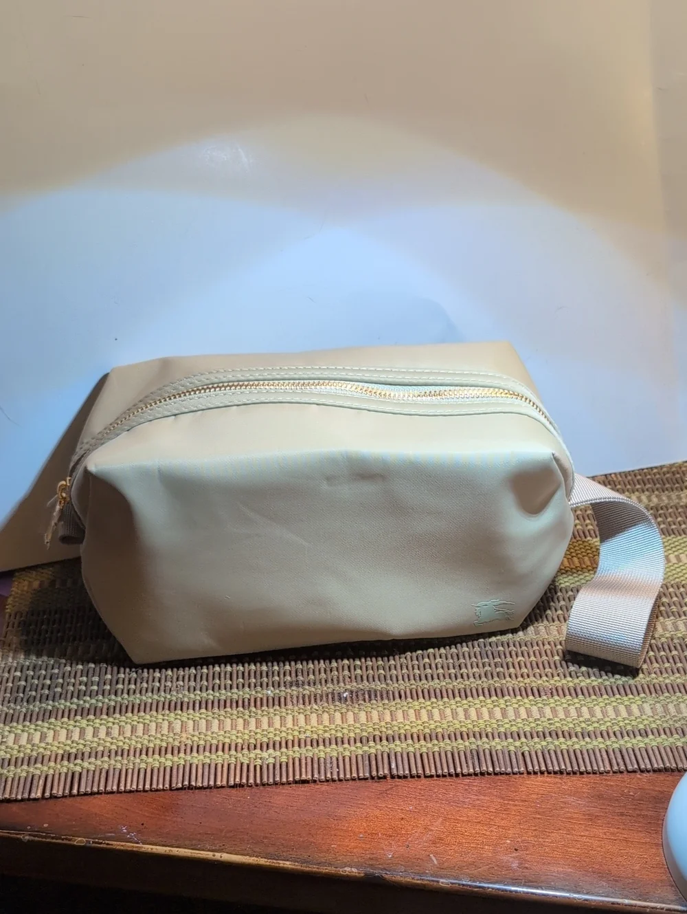 Burberry Women's Beige Cosmetic Bag